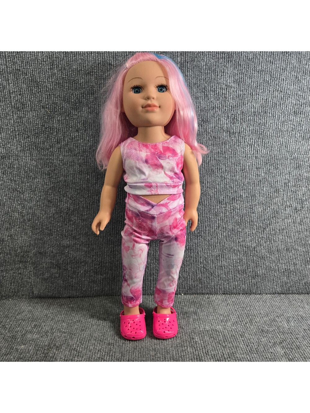 My Life as 18" Poseable Doll Pink Hair Outfit Crocs 2018